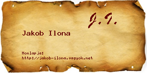 Jakob Ilona névjegykártya